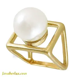 انگشتر مروارید زنانه مدل اوجا _ کد : 200157 | جواهر لوکس