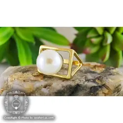 انگشتر مروارید زنانه مدل اوجا _ کد : 200157 | جواهر لوکس