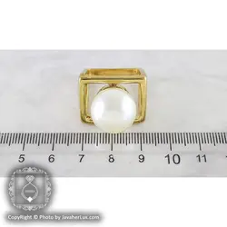 انگشتر مروارید زنانه مدل اوجا _ کد : 200157 | جواهر لوکس