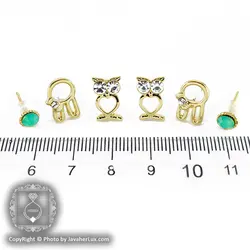 ست گوشواره میخی زنانه مدل سلدا _ کد : 200093