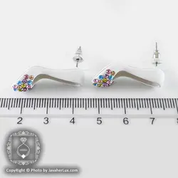 گوشواره فانتزی زنانه مدل تناز _ کد : 200059 | جواهر لوکس