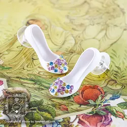 گوشواره فانتزی زنانه مدل تناز _ کد : 200059 | جواهر لوکس