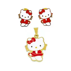 نیم ست فانتزی مدل کیتی قرمز _ کد : ۲۰۰۰۳۷