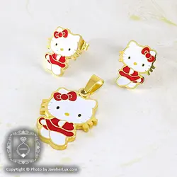 نیم ست فانتزی مدل کیتی قرمز _ کد : ۲۰۰۰۳۷