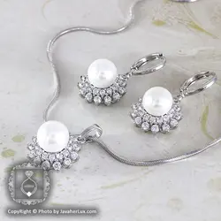 نیم ست زنانه مروارید صنعتی مدل ماریا _ کد : ۲۰۰۰۳۱