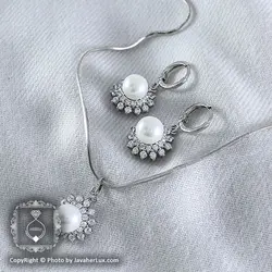 نیم ست زنانه مروارید صنعتی مدل ماریا _ کد : ۲۰۰۰۳۱