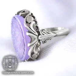 انگشتر عقیق یمنی سوسنی مردانه حکاکی قل هو الله _ کد : ۱۰۰۰۰۹ | جواهر لوکس