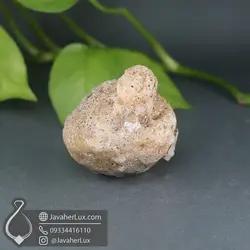 سنگ طبیعی عقیق ژئود سفید مناسب سنگ درمانی _ کد 401072
