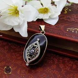 مدال عقیق خوش نقش و درشت طرح گیتی - کد 3438