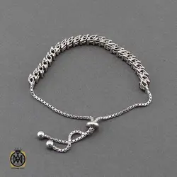 دستبند گارنت زنانه خوش رنگ طرح سولماز - کد 1215