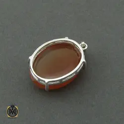 مدال عقیق یمن طرح جوانه زنانه - کد 3234