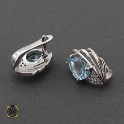سرویس توپاز آبی طرح تاتیانا زنانه -کد 7244