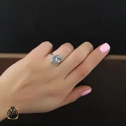 سرویس توپاز آبی طرح تاتیانا زنانه -کد 7244