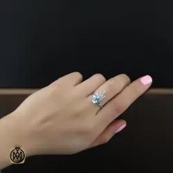 سرویس توپاز آبی طرح حلیا زنانه -کد 7248