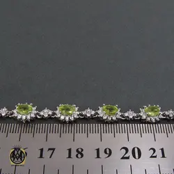 دستبند زبرجد زنانه طرح شكوه - کد 1037