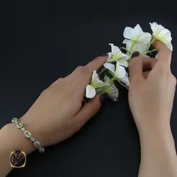 دستبند زبرجد زنانه طرح شكوه - کد 1037