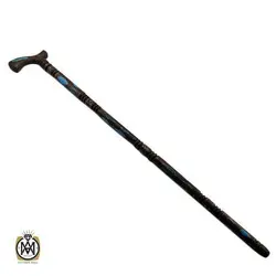 عصا آبنوس مرصع کاری شده با فیروزه و مالاکیت اصل - کد 6014