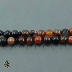 تسبیح عقیق سلیمانی 33 دانه طبیعی و خوش نقش - کد 4457