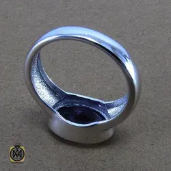 انگشتر آمتیست زنانه طرح نیکا - کد 2037