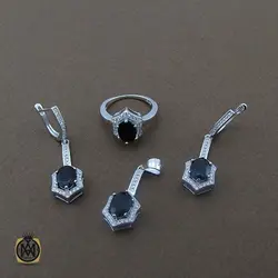 سرویس یاقوت کبود زنانه طرح ستاره - کد 7115
