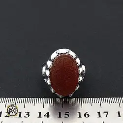 انگشتر عقیق یمن مردانه با حکاکی ومن یتق الله استاد رائف – کد 8783