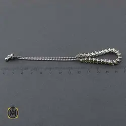 دستبند زبرجد زنانه اصل طرح سانیا - کد 1239