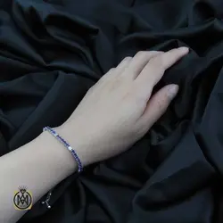 دستبند آمتیست زنانه خوش رنگ و مرغوب طرح مهرانا - کد 1246