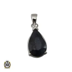 مدال یاقوت کبود طرح دنیا زنانه - کد 3224