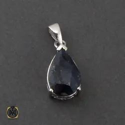 مدال یاقوت کبود طرح دنیا زنانه - کد 3224