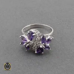 سرویس آمتیست زنانه خوش رنگ طرح سولماز - کد 7387