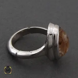 انگشتر کوارتز رُتایل مردانه - کد 10261