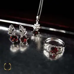 سرویس گارنت زنانه خوش رنگ و معدنی روناک - کد 7356