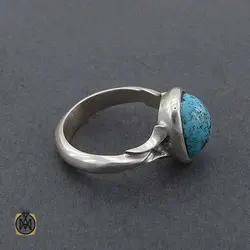 انگشتر فیروزه نیشابوری اسپرت ساده و زیبا - کد 11253
