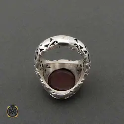 انگشتر عقیق یمن با حکاکی السلام علی قطیع الکفین حیدر - کد 10894