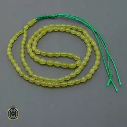 تسبیح شاه مقصود اصل افغان 101 دانه زرد - کد 4519