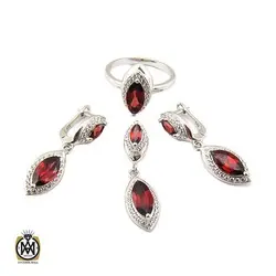 سرویس گارنت زنانه خوش رنگ و معدنی نادیا - کد 7344