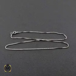 زنجیر نقره ونیزی 45 سانتی زنانه ایتالیایی - کد 10853