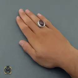 انگشتر عقیق یمن مردانه درشت و مرغوب - کد 8613