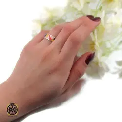 سرویس نقره مینا کاری زنانه طرح آرمیتان - کد 7324