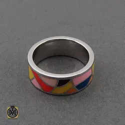 سرویس نقره مینا کاری زنانه طرح آرمیتان - کد 7324