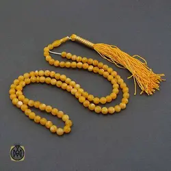 تسبیح 101 دانه پودر کهربا اصل و درجه یک - کد 4431