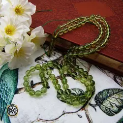 تسبیح 101 دانه کهربا بالتیک اصل و معدنی - 4404