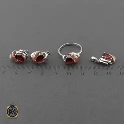 سرویس گارنت زنانه خوش رنگ معدنی طرح سولینا - کد 7389