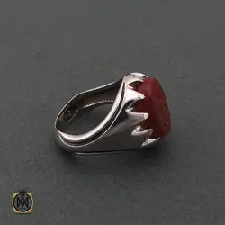 انگشتر عقیق یمن با حکاکی سبحان حی القیوم - کد 8662