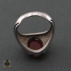 انگشتر عقیق یمن با حکاکی سبحان حی القیوم - کد 8662