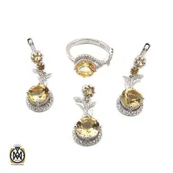 سرویس سیترین زنانه خوش رنگ و مرغوب کاملیا - کد 7343