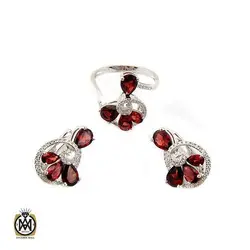 سرویس گارنت زنانه خوش رنگ و معدنی دیلان - کد 7350