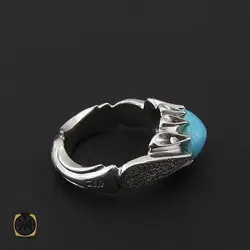 انگشتر فیروزه نیشابوری خوش طبع مردانه – کد 8812
