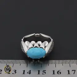 انگشتر فیروزه نیشابوری خوش طبع مردانه – کد 8812