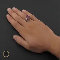 انگشتر یاقوت سرخ مردانه دست ساز – کد 8800